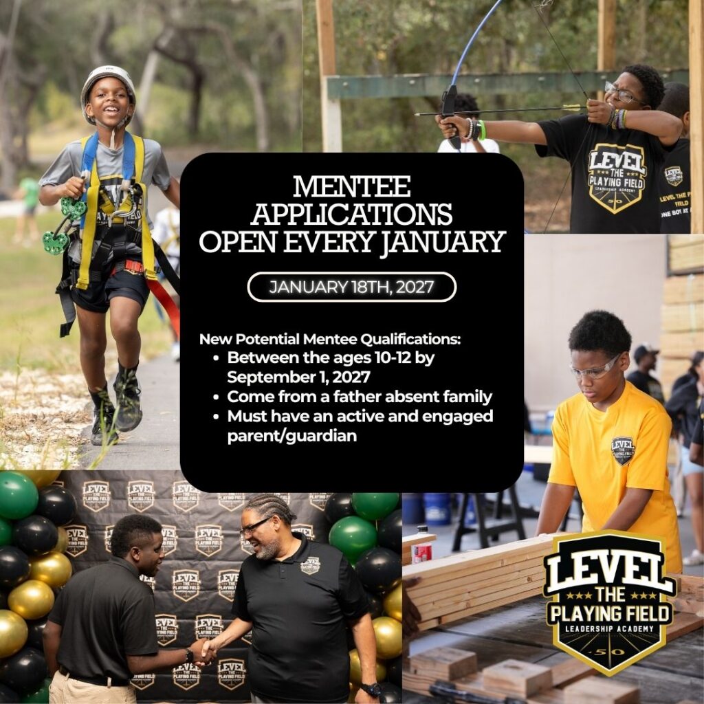Mentee Applications Open Level The Playing Field Leadership Academy Jacksonville Florida